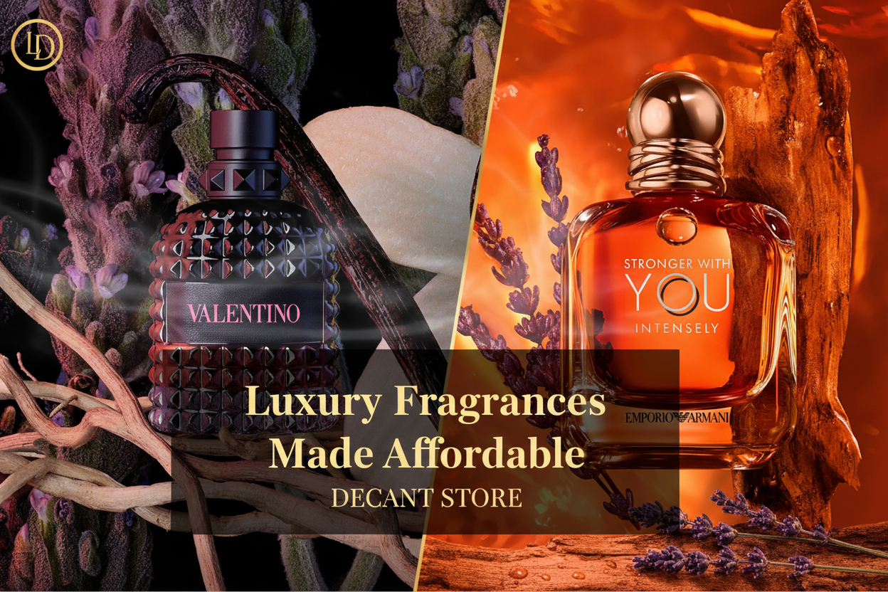 Luxury Fragrances Banner with Original Colors